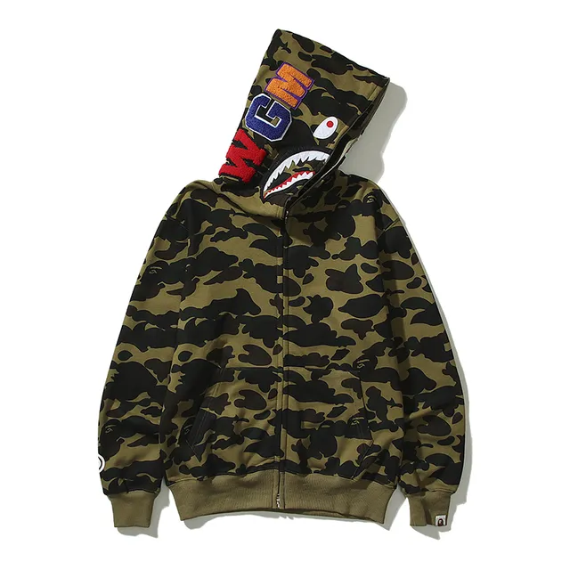 BAPE Shark Hoodie Camo