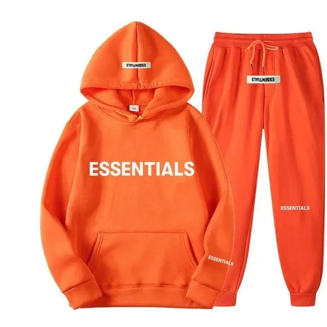 Fear of God Essentials Hoodie and Joggers Set Essentials Logo