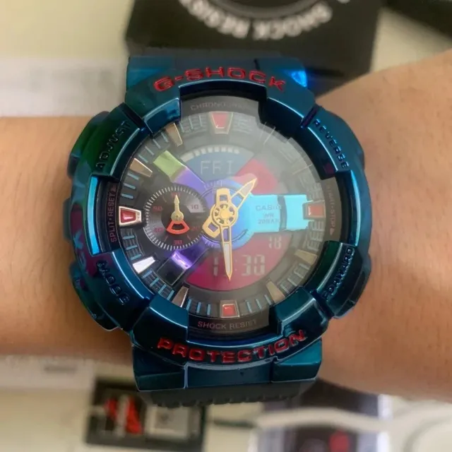 Casio G-Shock GA-110 Iridescent Blue