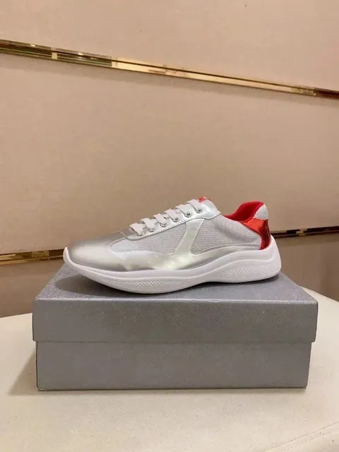 Prada Linea Rossa Trainer Silver Metallic
