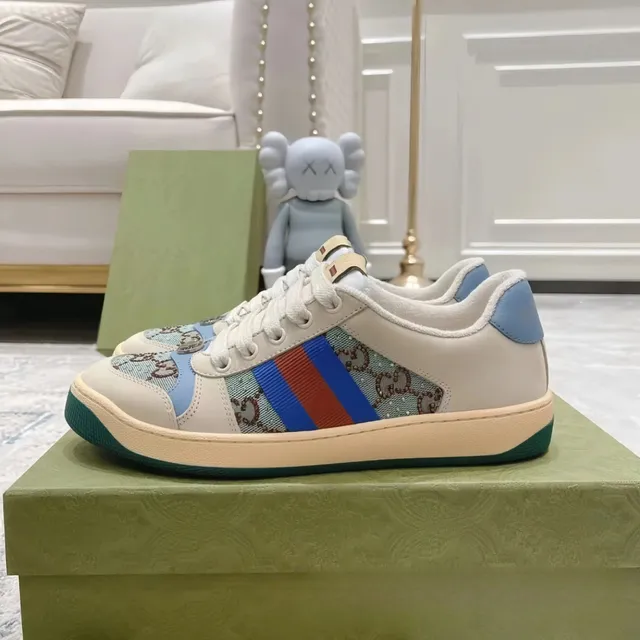 Gucci Rhyton Sneaker GG Supreme Web Stripe