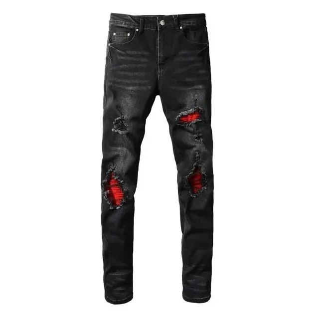 Levi's 501 Jeans Distressed with Red Lining