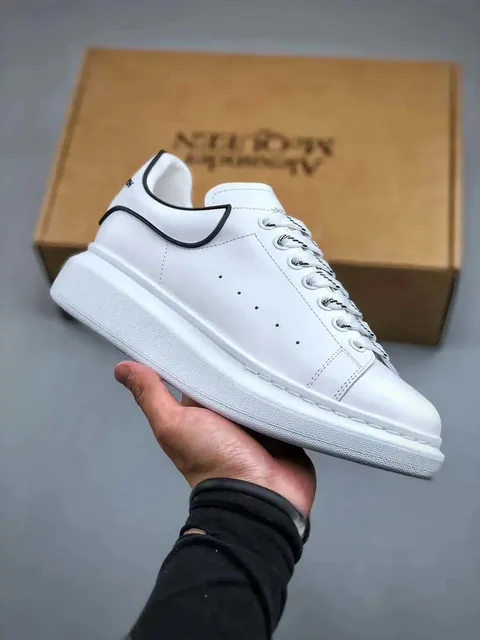 Alexander McQueen Oversized Sneaker White with Black Trim
