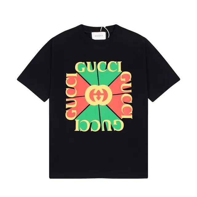 Gucci Graphic T-Shirt Multicolor Logo Print