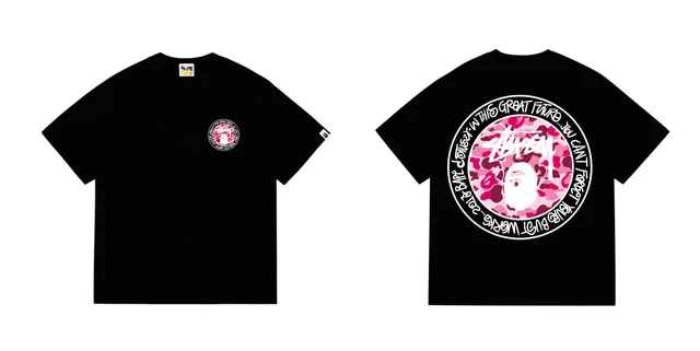 Stüssy Short-Sleeve T-Shirt Stussy x Bape Camo Graphic