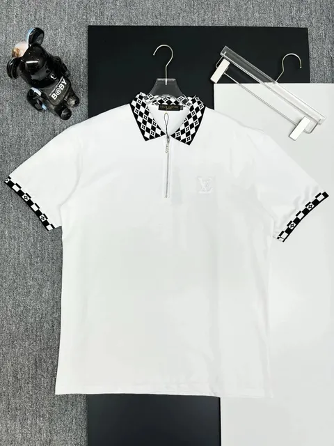 Louis Vuitton Polo Shirt Checkerboard Collar and Cuffs