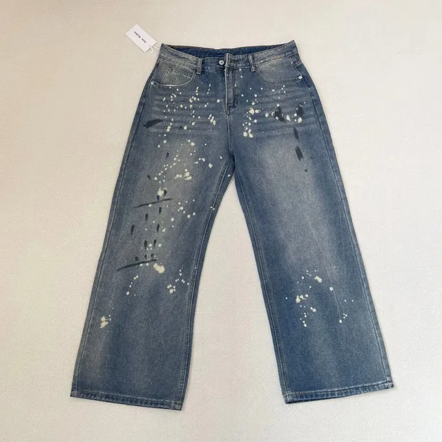 Acne Studios Paint Splatter Jeans Distressed Paint-Splatter Wash