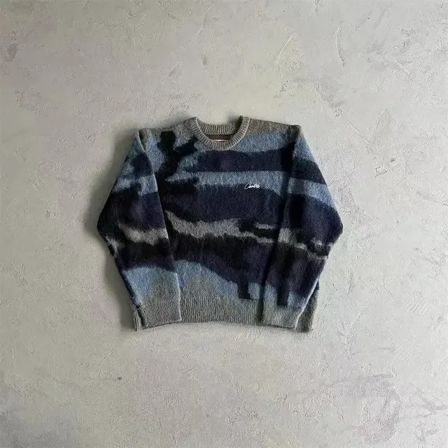 Corteiz Knit Sweater Camouflage Stripe