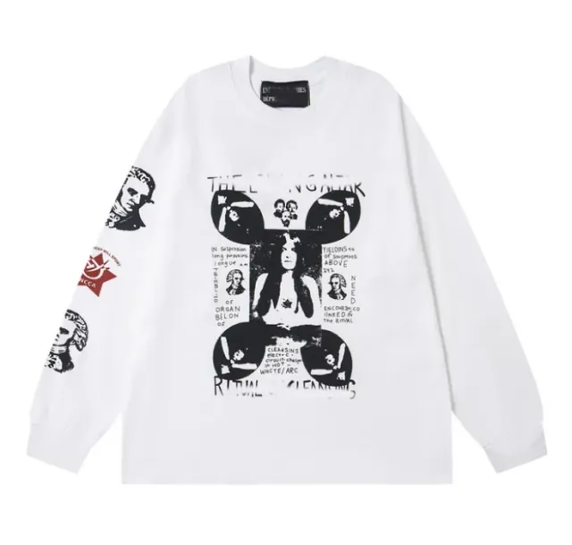 Er037 white long sleeve t