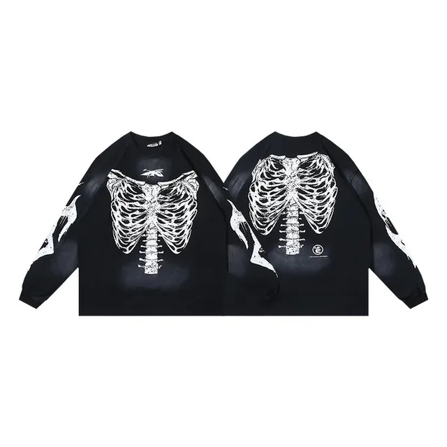 Hellstar Long Sleeve Tee Rib Cage Print