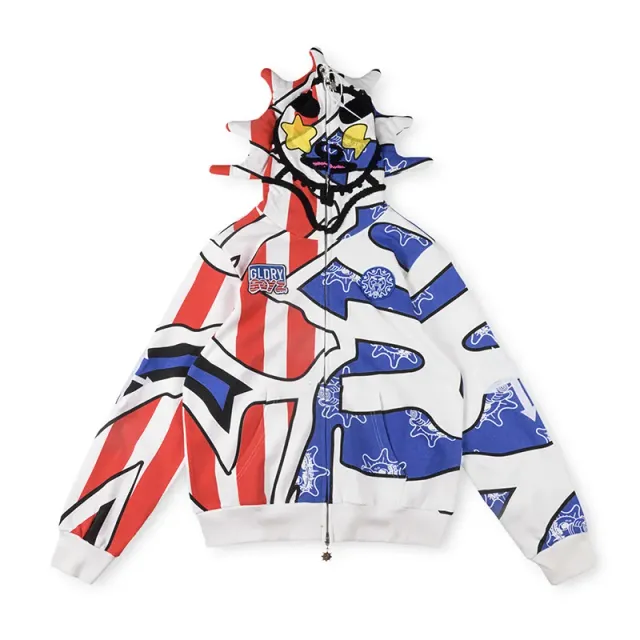Gallery Dept. Zip-Up Hooded Jacket Glory Star Graphic