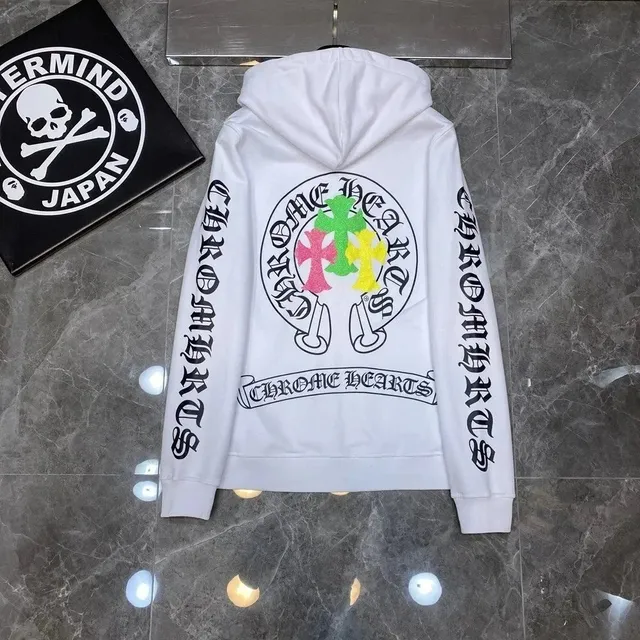 Chrome Hearts Hooded Sweatshirt Triple Cross Logo