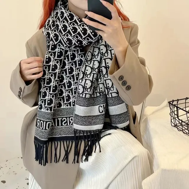 Dior Oblique Scarf Classic Logo Print