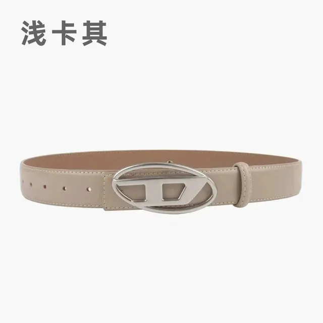 Diesel Logo Buckle Belt Metal Logo