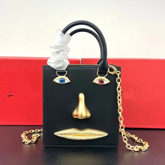 Chrome Hearts Face Bag Gold Hardware