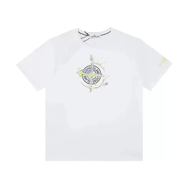 Stone Island T-Shirt Compass Logo Print