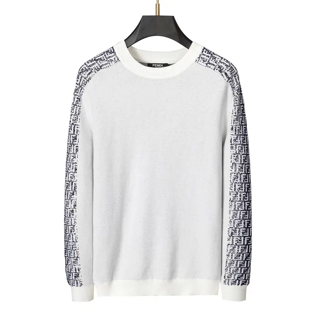 Fendi Knit Sweater FF Logo Sleeve