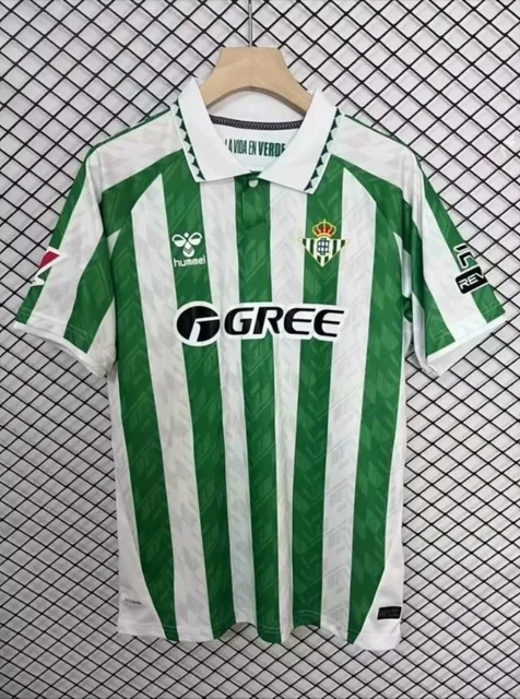 Hummel Home Jersey Green and White Stripes