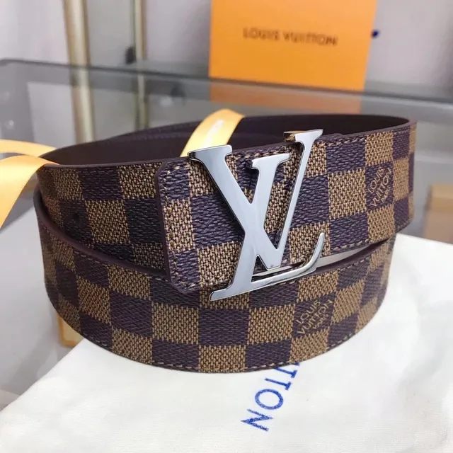 Louis Vuitton LV Belt Damier Ebene Brown