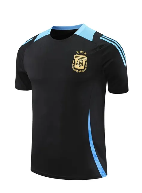 Adidas Argentina Training Jersey Black Light Blue
