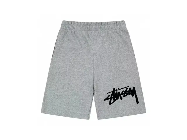 Stüssy Logo Shorts Heather Grey