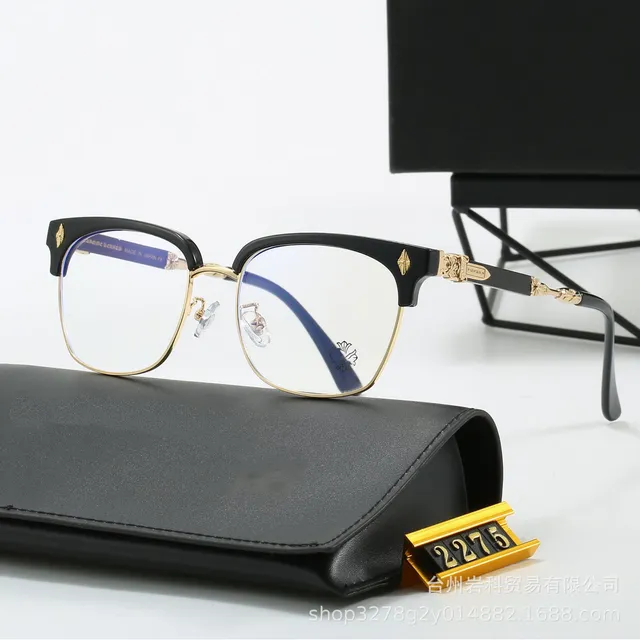 Chrome Hearts Optical Frame Gold Accents