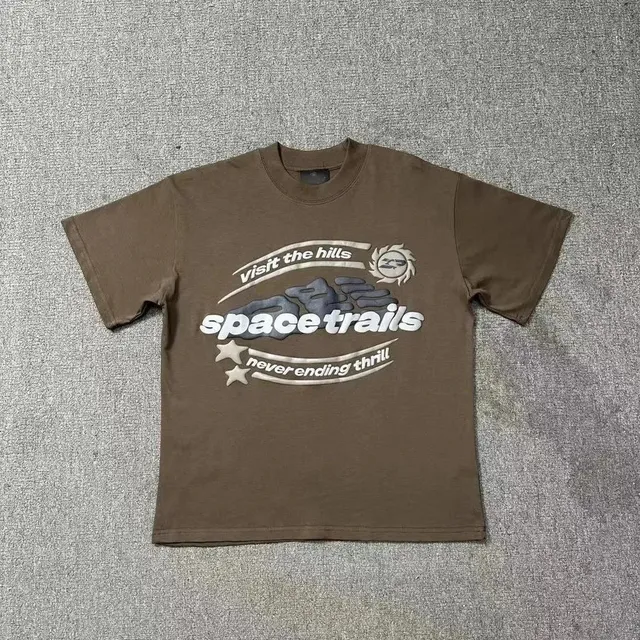 Broken Planet Space Trails Tee Visit the Hills Graphic