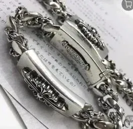 Chrome Hearts Cuff Bracelet Ornate Link