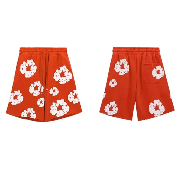 Balenciaga Printed Shorts Floral Logo Print