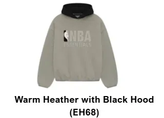 Eh68 - Ss25 Nb Warm Heather with Black Hood