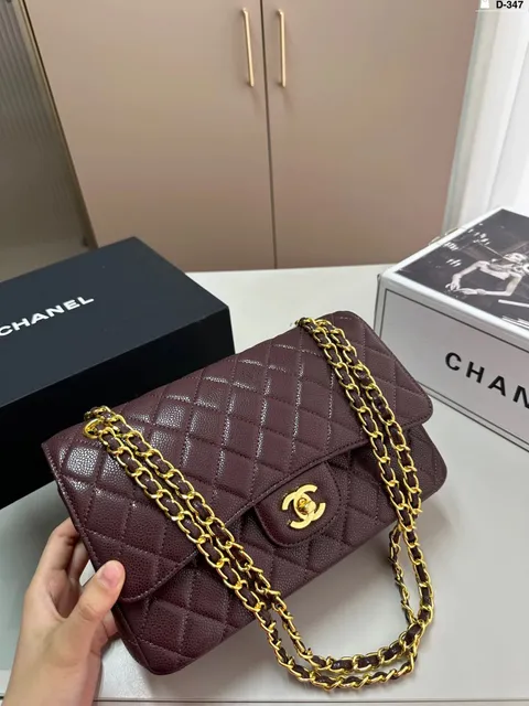 Chanel Classic Flap Bag Quilted Caviar