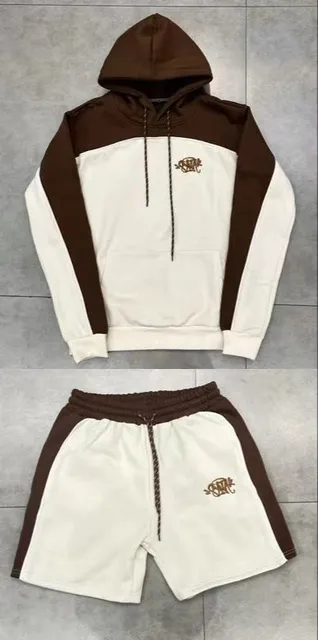 Syna World Hoodie and Shorts Set Two-Tone