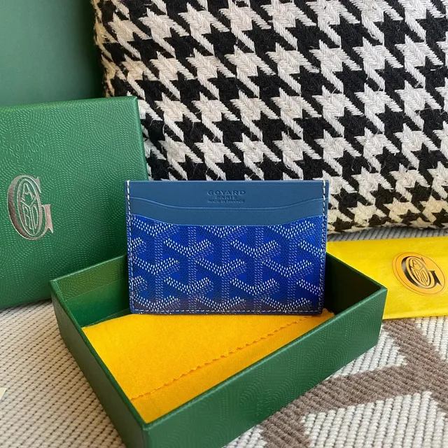 Goyard Card Holder Goyardine Canvas