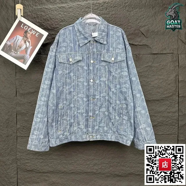 Loewe Denim Jacket Printed Paisley