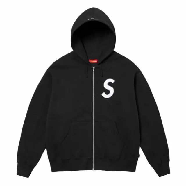 Supreme Zip-Up Hoodie S Logo
