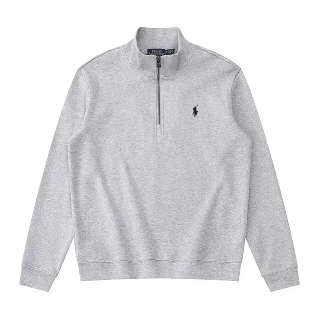 Polo Ralph Lauren Quarter-Zip Sweatshirt Heather Grey