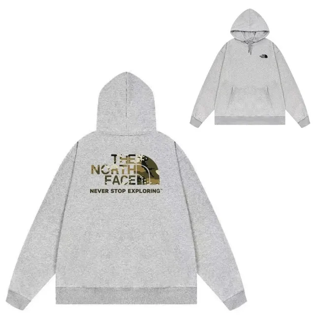 The North Face Hooded Sweatshirt Camouflage Logo