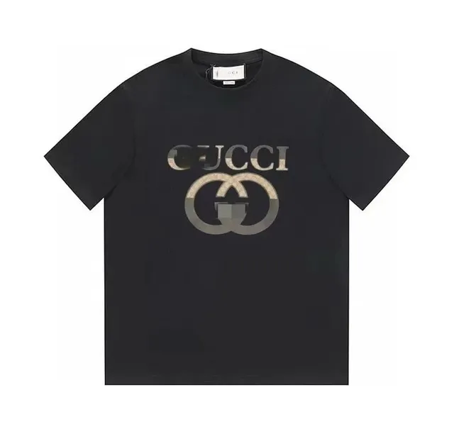 Gucci GG Logo T-Shirt Metallic Print