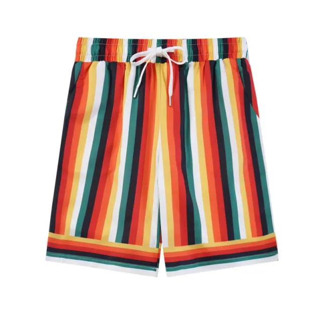 Casablanca Striped Shorts Multicolor Vertical Stripe