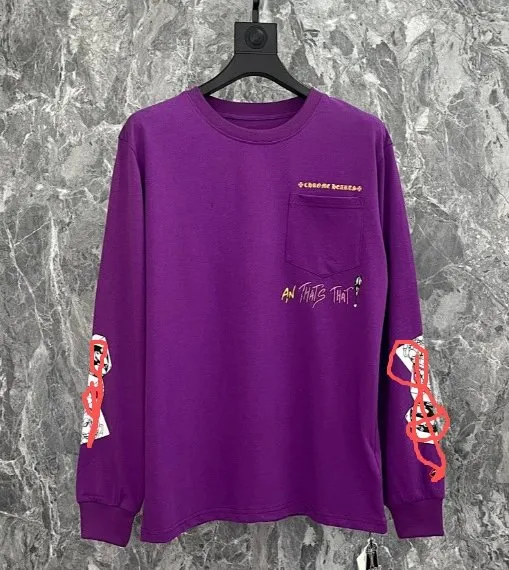 Chrome Hearts Long-Sleeve Tee Pocket + Sleeve Graphics