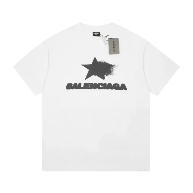 Balenciaga Star Logo T-Shirt Spray Paint Star
