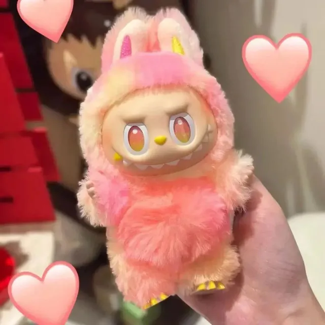 Labubu Plush Figure Pastel Gradient Bunny Hoodie