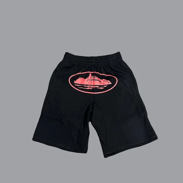 Corteiz Graphic Shorts Pink Logo