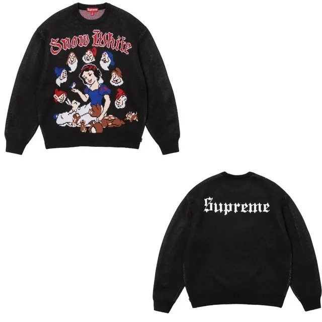 Supreme Snow White Knit Sweater Disney Collaboration