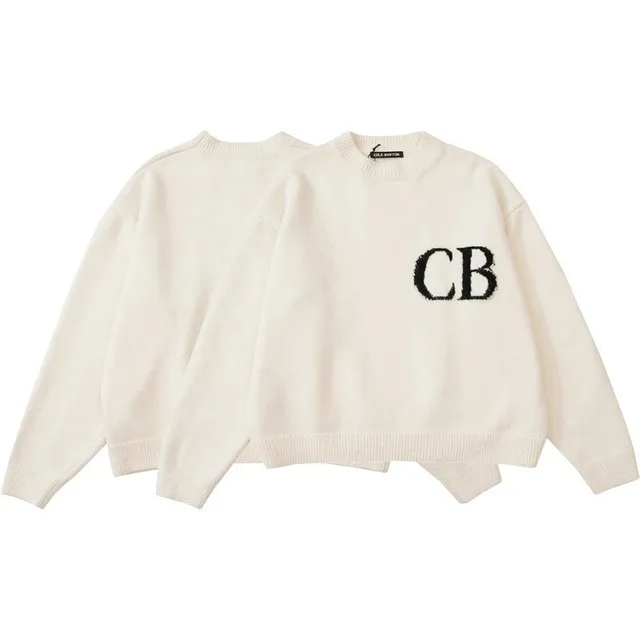 Cole Buxton Knit Sweater CB Logo