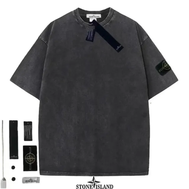 Stone Island Oversized T-Shirt Acid Wash