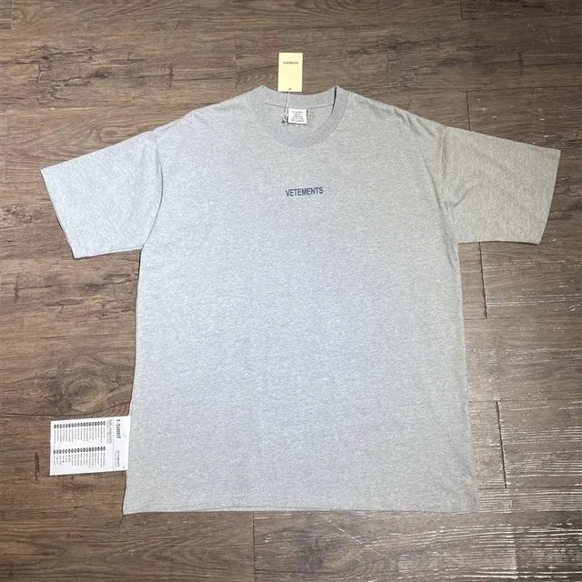 Vetements Logo T-Shirt Heather Grey