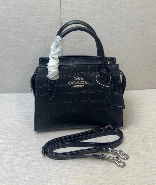 Coach Mini Carryall Crocodile-Embossed