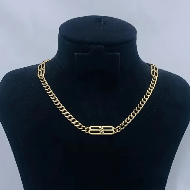 Balenciaga Chain Necklace BB Logo