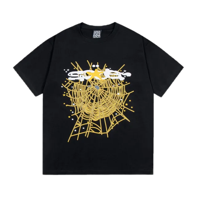 Sp5der Spiderweb Tee Gold Star Web
